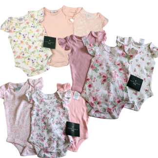 Laura Ashley Designer Baby Vests - 3 Pack - 6 Designs