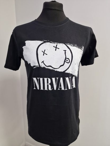 Nirvana Adult Unisex T Shirt - Black & White - Image 3