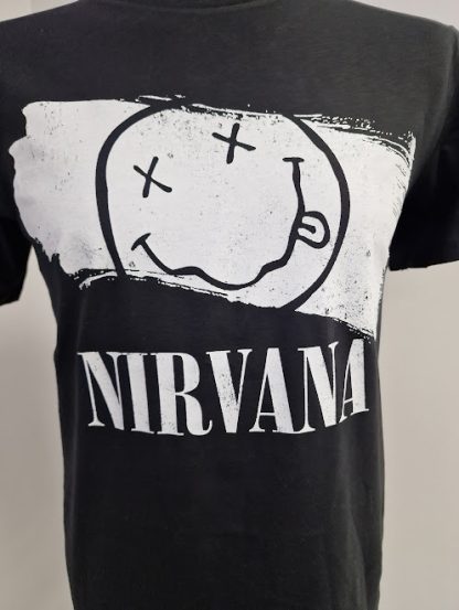 Nirvana Adult Unisex T Shirt - Black & White - Image 2