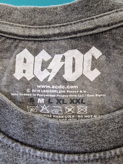 ACDC Ladies T shirt - Black Ice Grey - Image 3