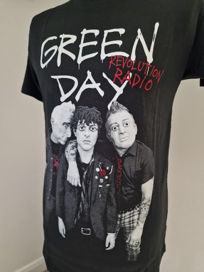 Green Day Adult Unisex T Shirt - Revolution Radio - Red Hot - Image 2