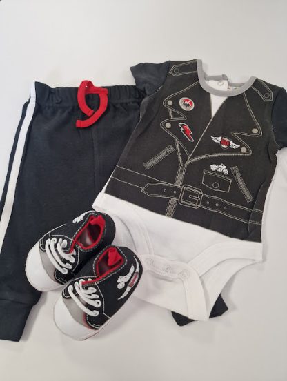 Baby Biker 3 Piece outfit - Image 6