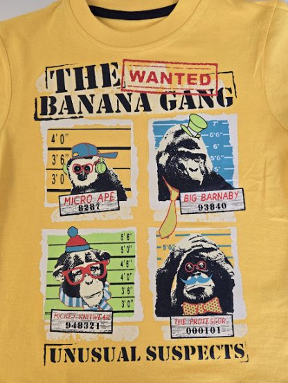 The Banana Gang Yellow Children's TShirt - Image 2