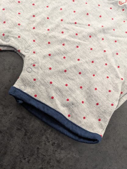 Snoopy Grey Spotty Baby Summer Romper - Slight Seconds - Image 6