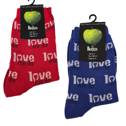 Love me Do Beatles Ladies Ankle Socks - Size 4-7 UK