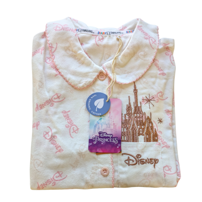 Pink Disney Button up Kids Pyjamas - Image 2