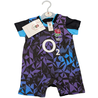 England Rugby All in One Romper - 25\26 Away Kit Inspired - Officially Licensed Merchandise